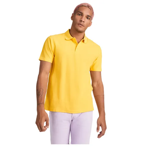 Austral short sleeve unisex polo - Roly Yellow