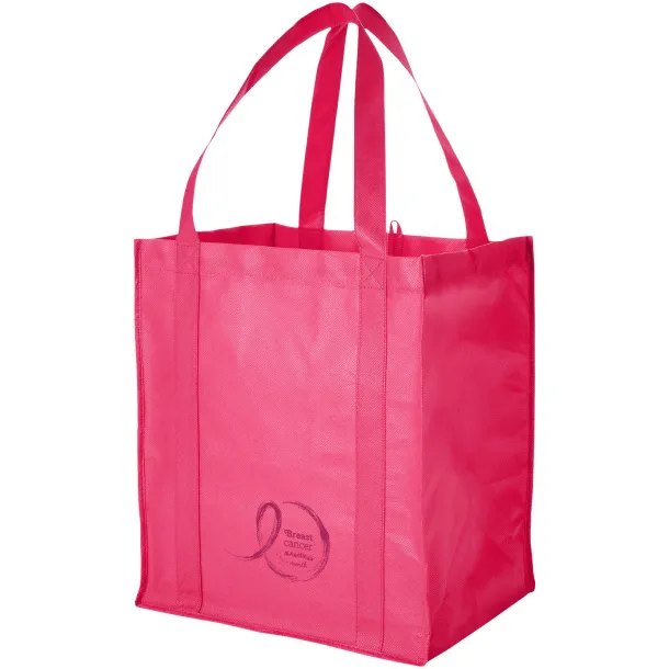 Liberty bottom board non-woven tote bag Magenta