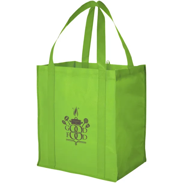 Liberty bottom board non-woven tote bag Lime