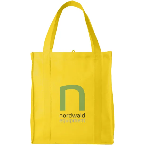 Liberty bottom board non-woven tote bag Yellow