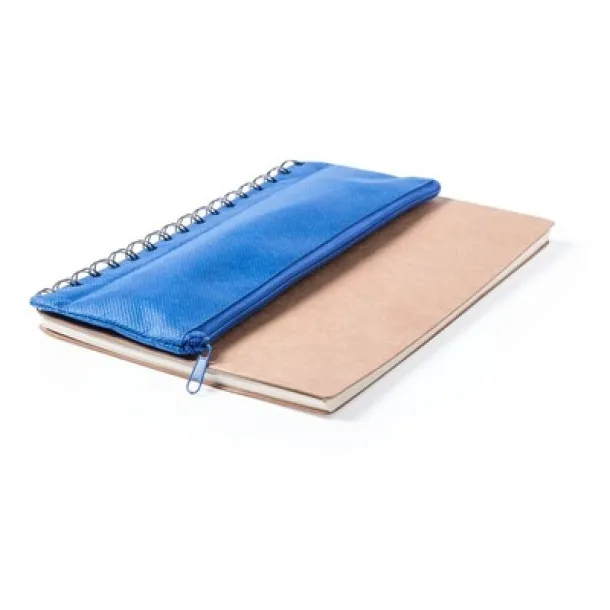  School set, pencil case, 2 pencils, ball pen, notebook, ruler, eraser and pencil sharpener Mornarski plava