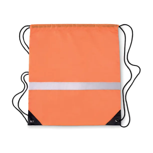 STRIPE reflektirajuća torba s vezicama neon orange