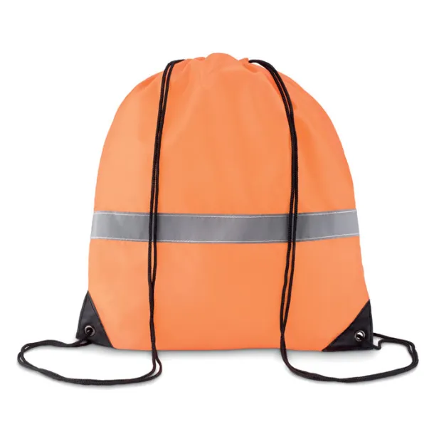 STRIPE Drawstring reflective stripe neon orange