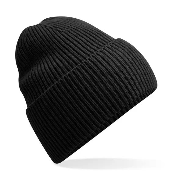  Oversized Cuffed Beanie - Beechfield Black