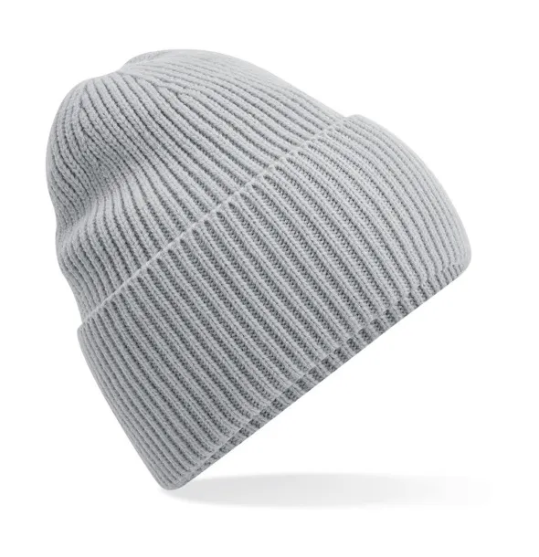  Oversized Cuffed Beanie - Beechfield Light Grey