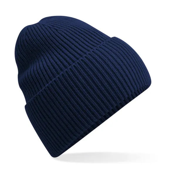  Oversized Cuffed Beanie - Beechfield Oxford Navy