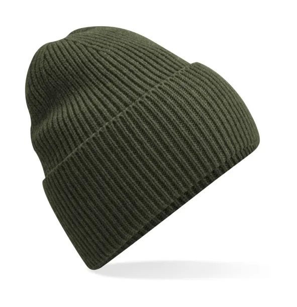  Oversized Cuffed Beanie - Beechfield Olive Green