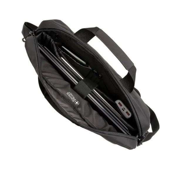  Swiss Peak AWARE™ RFID 15.6' laptop bag - Swiss Peak Black 