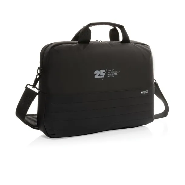  Swiss Peak AWARE™ RFID 15.6' laptop bag - Swiss Peak Black 