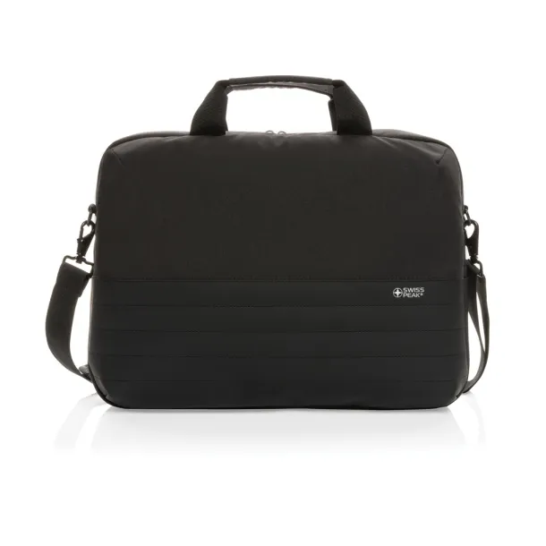  Swiss Peak AWARE™ RFID 15.6' laptop bag - Swiss Peak Black 