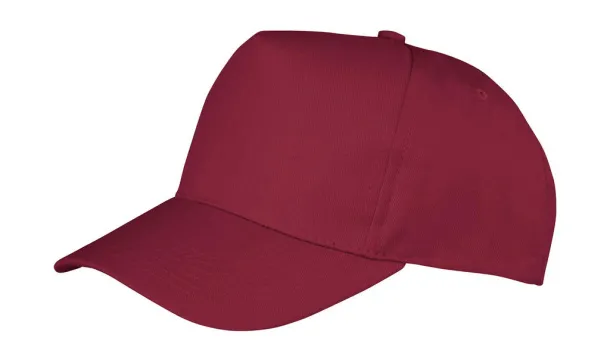  Boston 5-Panel Printers Cap - Result Headwear Burgundy