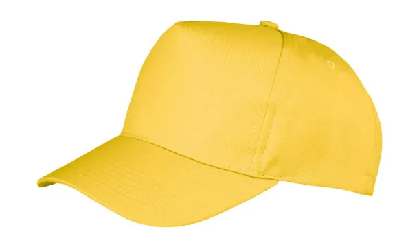  Boston 5-Panel Printers Cap - Result Headwear Yellow