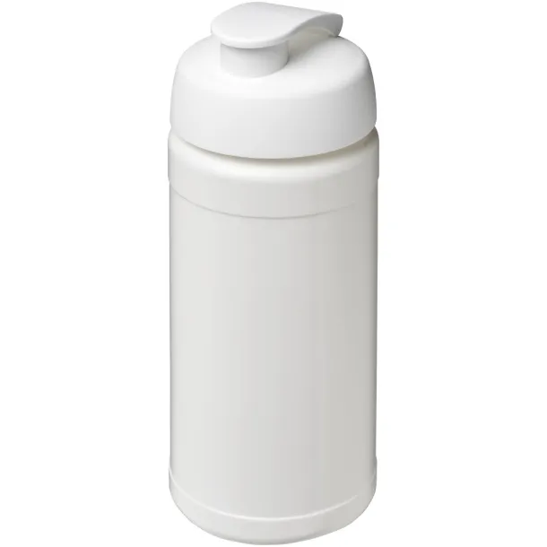 Baseline® Plus 500 ml flip lid sport bottle - Unbranded White