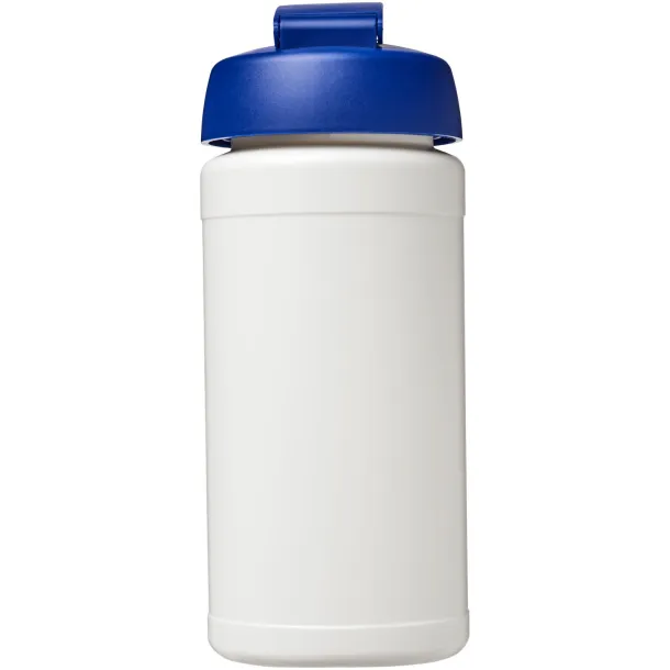 Baseline® Plus 500 ml flip lid sport bottle - Unbranded White Blue