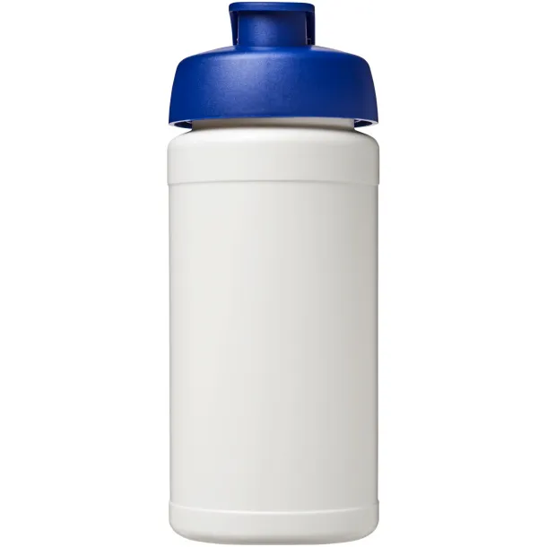 Baseline® Plus 500 ml flip lid sport bottle - Unbranded White Blue