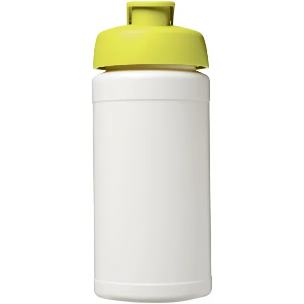 Baseline® Plus 500 ml flip lid sport bottle - Unbranded White Lime