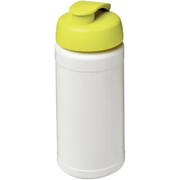 Baseline® Plus 500 ml flip lid sport bottle - Unbranded White Lime