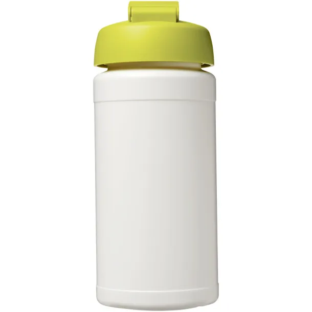 Baseline® Plus 500 ml flip lid sport bottle - Unbranded White Lime