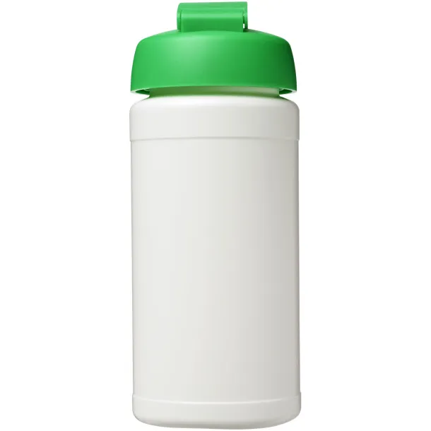 Baseline® Plus 500 ml flip lid sport bottle - Unbranded White Green