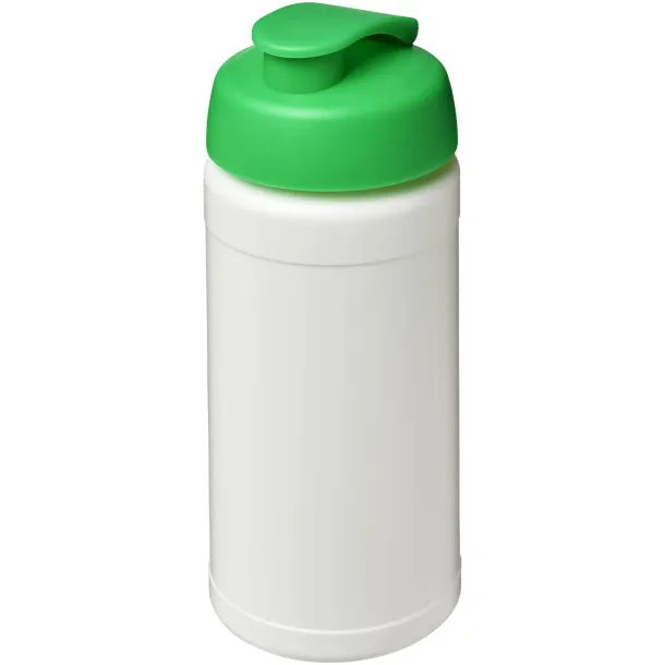 Baseline® Plus 500 ml flip lid sport bottle - Unbranded White Green