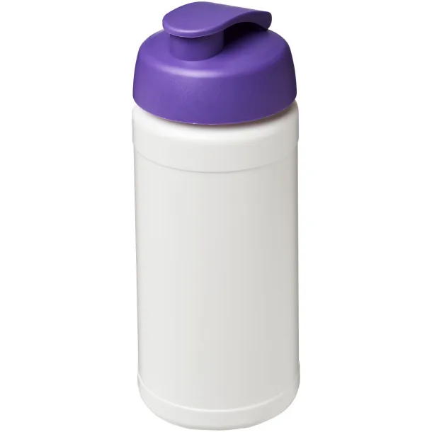 Baseline® Plus 500 ml flip lid sport bottle - Unbranded White Purple