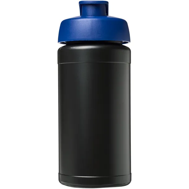 Baseline® Plus 500 ml flip lid sport bottle - Unbranded Solid black Blue