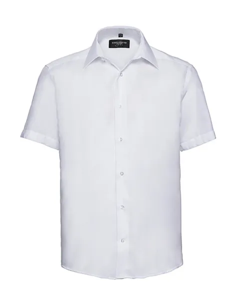  Men's Tailored Ultimate Non-Iron Shirt - Russell Collection Bijela