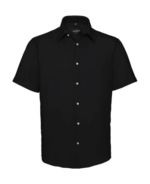  Men's Tailored Ultimate Non-Iron Shirt - Russell Collection Black