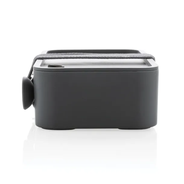  PP lunchbox with spork - XD Collection Anthracite 