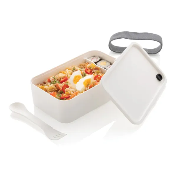  PP lunchbox with spork - XD Collection White 