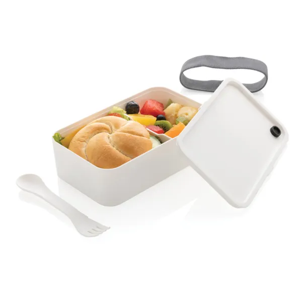  PP lunchbox with spork - XD Collection White 