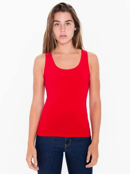  WOMEN'S COTTON SPANDEX TANK TOP - American Apparel Red