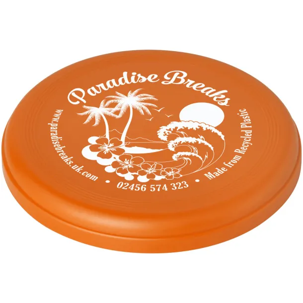 Crest recycled frisbee - Unbranded Orange