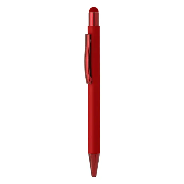 TITANIUM TOUCH COLOR Metal "touch" ball pen Red