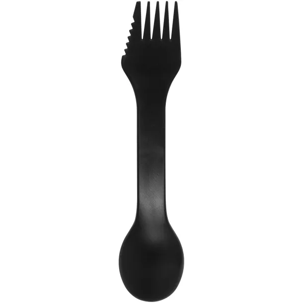 Epsy 3-in-1 spoon, fork, and knife Solid black