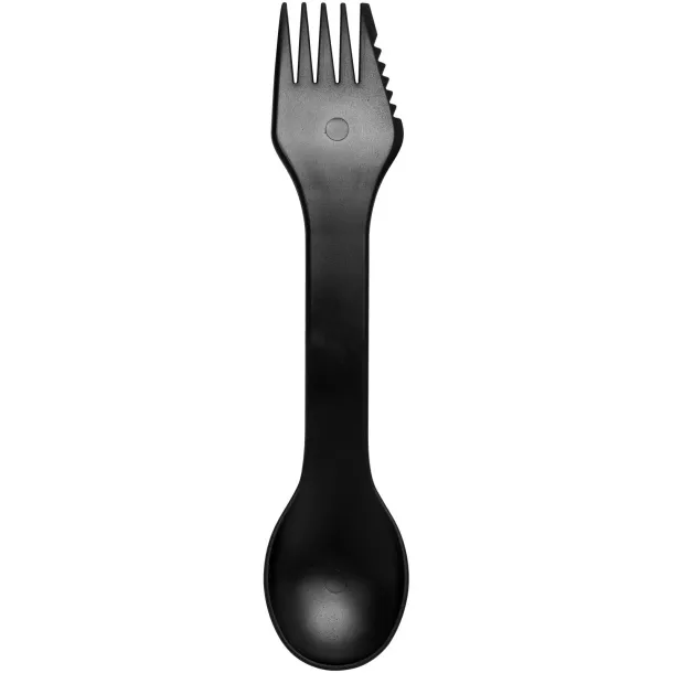 Epsy 3-in-1 spoon, fork, and knife Solid black