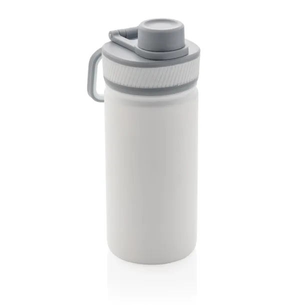  Vacuum stainless steel bottle with sports lid 550ml - XD Collection White Grey