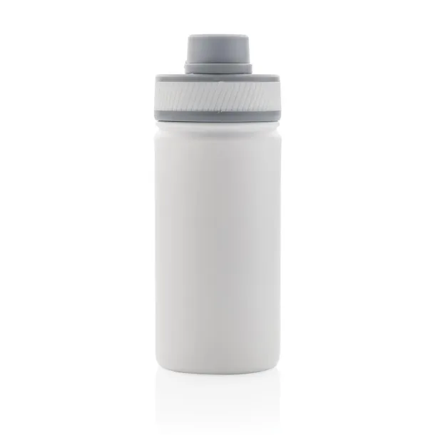  Vacuum stainless steel bottle with sports lid 550ml - XD Collection White Grey