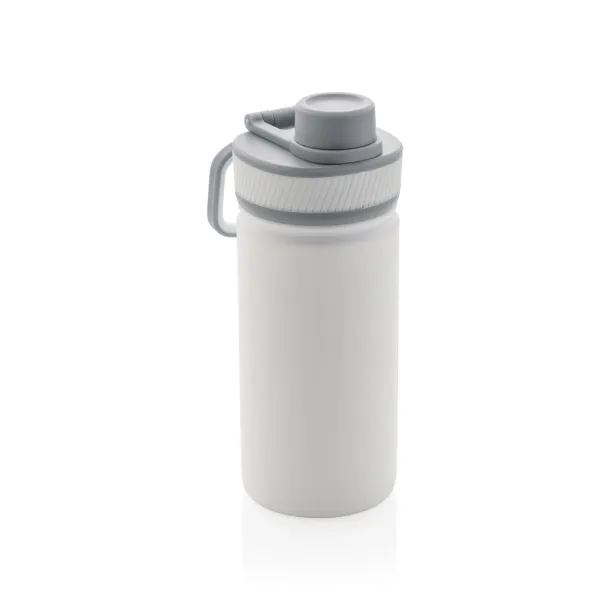  Vacuum stainless steel bottle with sports lid 550ml - XD Collection White Grey