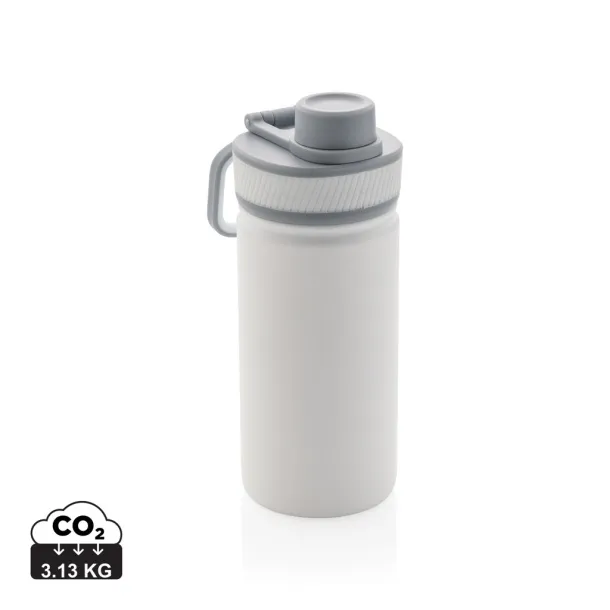  Vacuum stainless steel bottle with sports lid 550ml - XD Collection White Grey