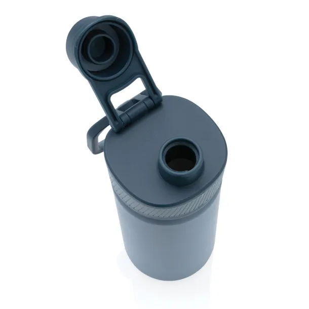  Vacuum stainless steel bottle with sports lid 550ml - XD Collection Blue Plava