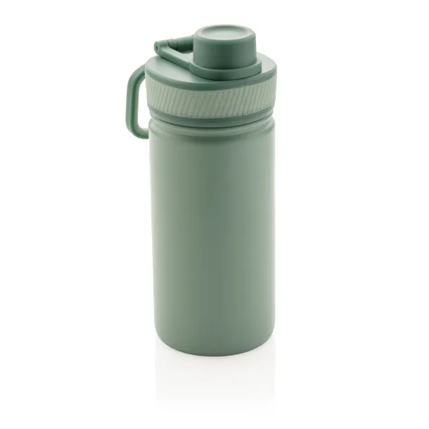  Vacuum stainless steel bottle with sports lid 550ml - XD Collection Green 5545