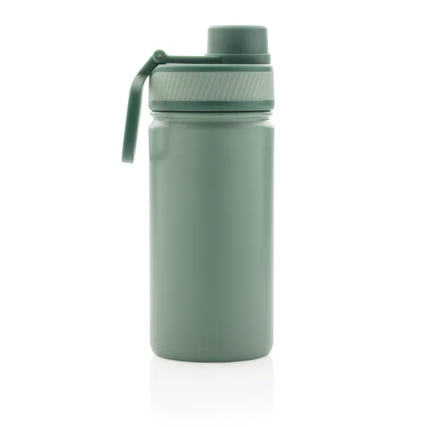  Vacuum stainless steel bottle with sports lid 550ml - XD Collection Green 5545