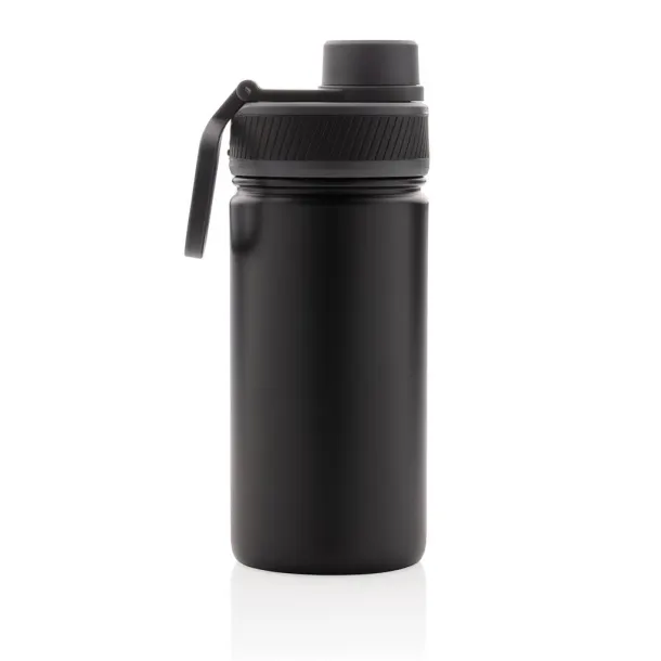  Vacuum stainless steel bottle with sports lid 550ml - XD Collection Black