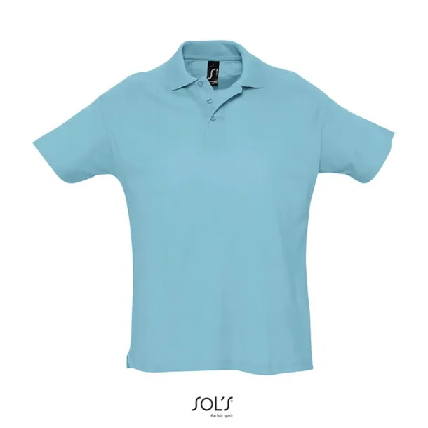 SUMMER II MEN POLO-170g atoll blue