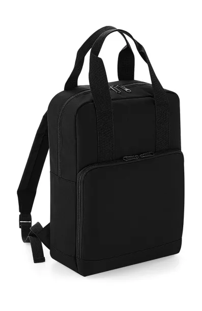  Twin Handle Backpack - Bagbase Black