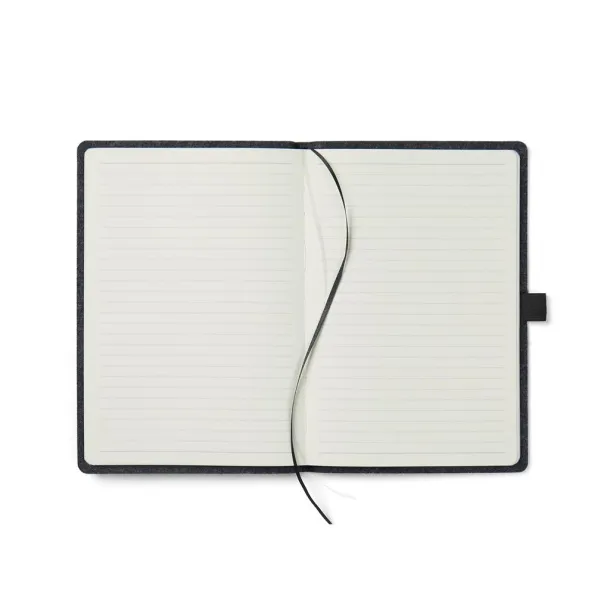  VINGA Albon GRS recycled felt notebook - Vinga Crna 