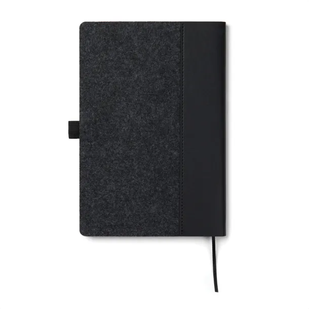  VINGA Albon GRS recycled felt notebook - Vinga Crna 