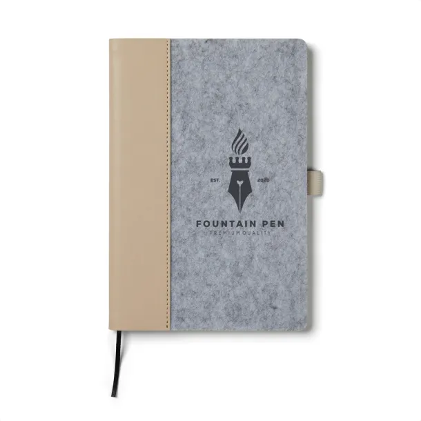  VINGA Albon GRS recycled felt notebook - Vinga A69F99 