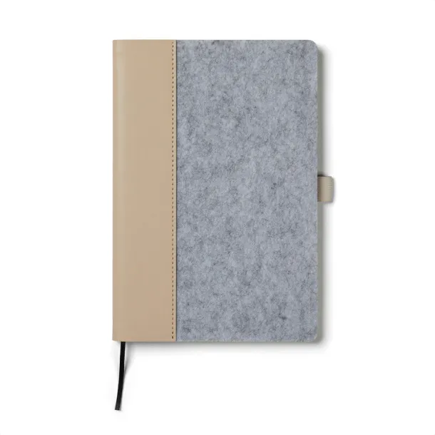  VINGA Albon GRS recycled felt notebook - Vinga A69F99 